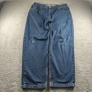 Polar‎ Skate Co Jeans Mens 36x34 Baggy Leg Relaxed Fit Blue Distressed Skater